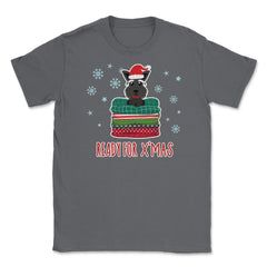 Ready for XMAS Scottish Terrier Funny Humor T-Shirt Tee Gift Unisex - Smoke Grey