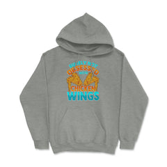 Surely Not Obsessed With Chicken Wings Foodies Lovers Funny product - Grey Heather
