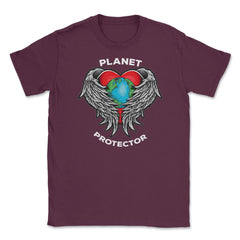 Planet Protector Earth Day Unisex T-Shirt - Maroon