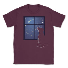 Wishing on a Star Dog Unisex T-Shirt - Maroon
