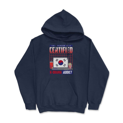 This Person Is A Certified K-Drama Addict Korean Drama Fan print - Navy