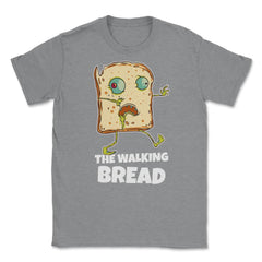 The Walking Bread Funny Halloween Zombie Bread Unisex T-Shirt - Grey Heather