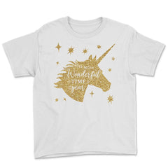 Christmas Unicorn Most Wonderful time T-Shirt Tee Gift The most - White