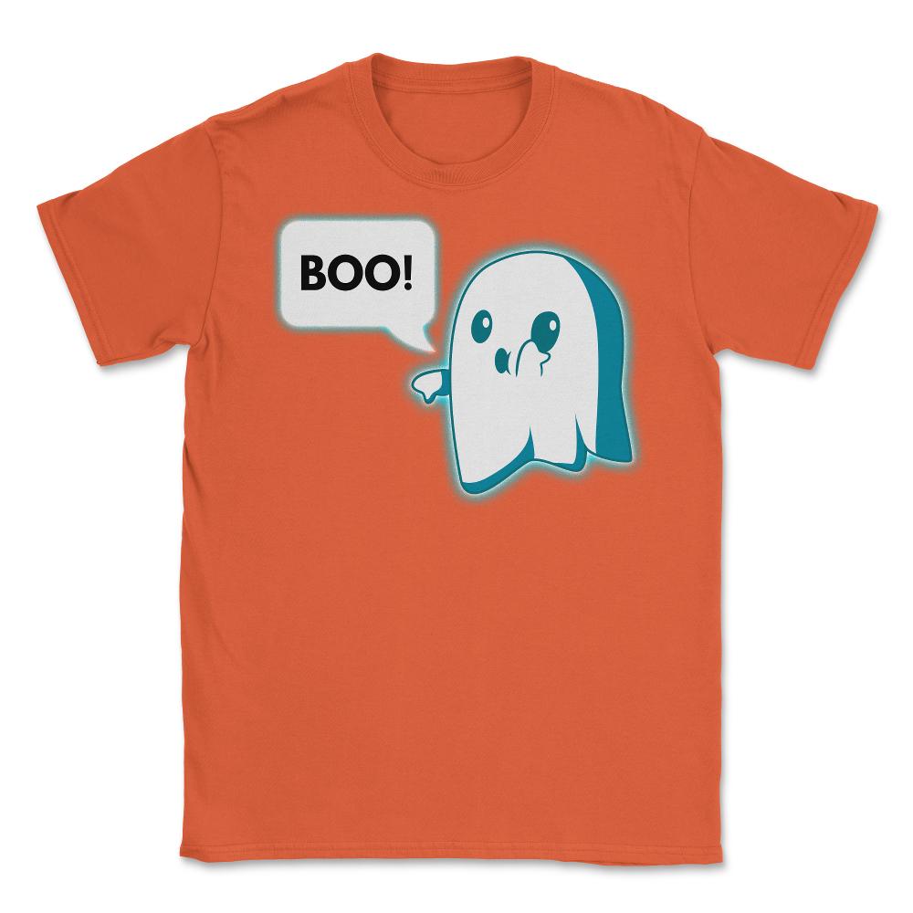 Ghost of disapproval Funny Halloween Unisex T-Shirt - Orange