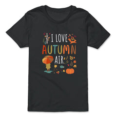 I Love Autumn Air Fall Design Gift graphic - Premium Youth Tee - Black