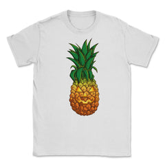 Jack o' lantern Tropical Pineapple Halloween T Shirt  Unisex T-Shirt - White