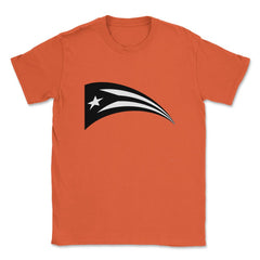 Puerto Rico Black Flag Resiste Boricua by ASJ design Unisex T-Shirt - Orange