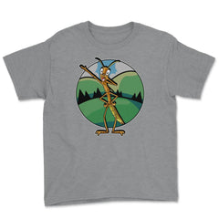 Dabbing Stick Bug Funny Insect Dancing Humor Gift design Youth Tee - Grey Heather