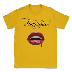 Fangtastic/Vampire Theme Unisex T-Shirt - Gold