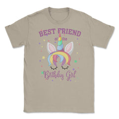 Best Friend of the Birthday Girl! Unicorn Face print Gift Unisex - Cream