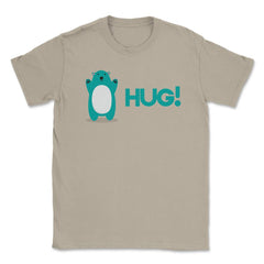 Bear Hug Witty Funny Humor design graphic Gifts Unisex T-Shirt - Cream