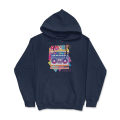 80’s Music is a Passport to Happiness Retro Eighties Style product - Navy