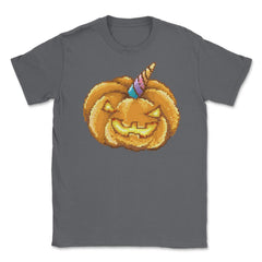 Jack O Unicorn Pumpkin Halloween T Shirt Gifts Unisex T-Shirt - Smoke Grey