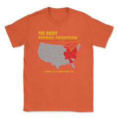 Cicada Invasion Coming to These States in US Map Funny print Unisex - Orange