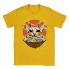 Miso Happy Right Meow Japanese Aesthetic Sphynx Cat Pun product - Gold