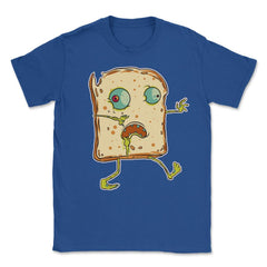 Zombie Bread Funny Halloween Character Trick'Treat Unisex T-Shirt - Royal Blue