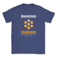 Blockchain Engineer Definition For Bitcoin & Crypto Fans product - Purple
