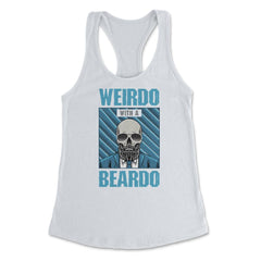 Weirdo with a Beardo Funny Bearded Skeleton with Glasses product - White