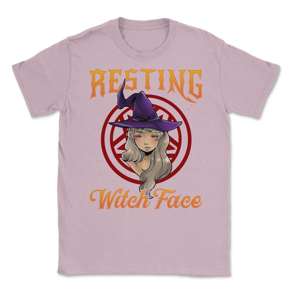 Resting Witch Face ANIME Witch Girl Character Gift Unisex T-Shirt - Light Pink