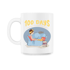 100 Days of (Not Getting Dressed for) School Design graphic - 11oz Mug - White