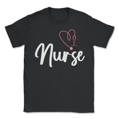 Nurse RN Heart Stethoscope Student Nurse Practitioner product - Unisex T-Shirt - Black