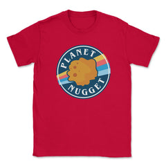 Planet Nugget Delicious Kawaii Chicken Nugget Hilarious product - Red