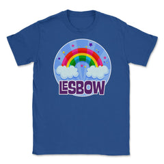 Lesbow Rainbow Colorful Gay Pride Month t-shirt Shirt Tee Gift Unisex - Royal Blue