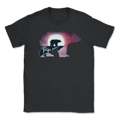 Papa Bear Moonlight T-Shirt Father's Day Tee Gift Unisex T-Shirt - Black