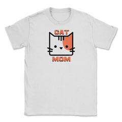 Cat Mom Unisex T-Shirt - White