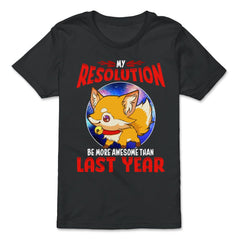 New Years Resolution Fox Funny Holiday product - Premium Youth Tee - Black