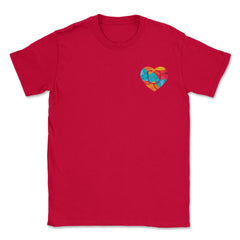 Nurse at Heart T-Shirt Nursing Shirt Gift Unisex T-Shirt - Red