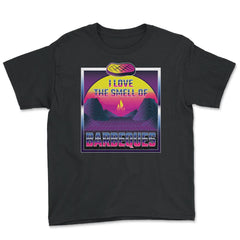 I Love the Smell of BBQ Funny Vaporwave Metaverse Look product Youth - Black