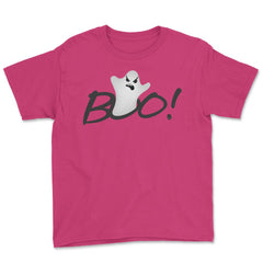 Boo! Ghost Humor Halloween Shirts & Gifts Youth Tee - Heliconia