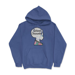 School Counselor Woman African American Roots Afro Hair design Hoodie - Royal Blue