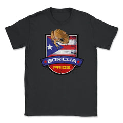 Boricua Pride Coqui & Puerto Rico Flag T-Shirt  & Gifts Unisex T-Shirt - Black