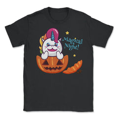 Magical Night! Halloween Unicorn Shirt Gifts Unisex T-Shirt - Black