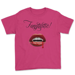 Fangtastic/Vampire Theme Youth Tee - Heliconia