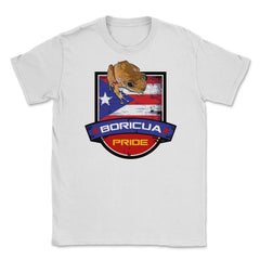 Boricua Pride Coqui & Puerto Rico Flag T-Shirt  & Gifts Unisex T-Shirt - White