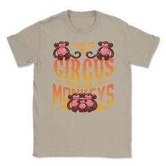 This Is My Circus And These Are My Monkeys Funny Balloon Pun print - Cream