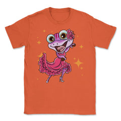 Flamenco Dancer Funny Salamander & Castanets SpanishFolklore design - Orange