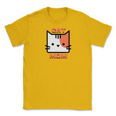 Cat Mom Unisex T-Shirt - Gold