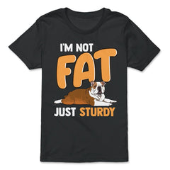 Fat English Bulldog Funny Design print - Premium Youth Tee - Black