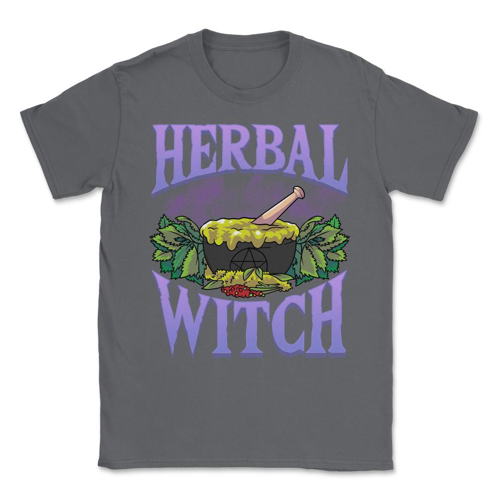 Herbal Witch Funny Apothecary & Herbalism Humor design Unisex T-Shirt - Smoke Grey