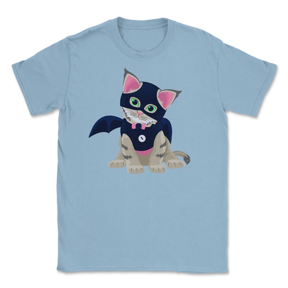 Lovely Kitten Cosplay Halloween Shirt Unisex T-Shirt - Light Blue