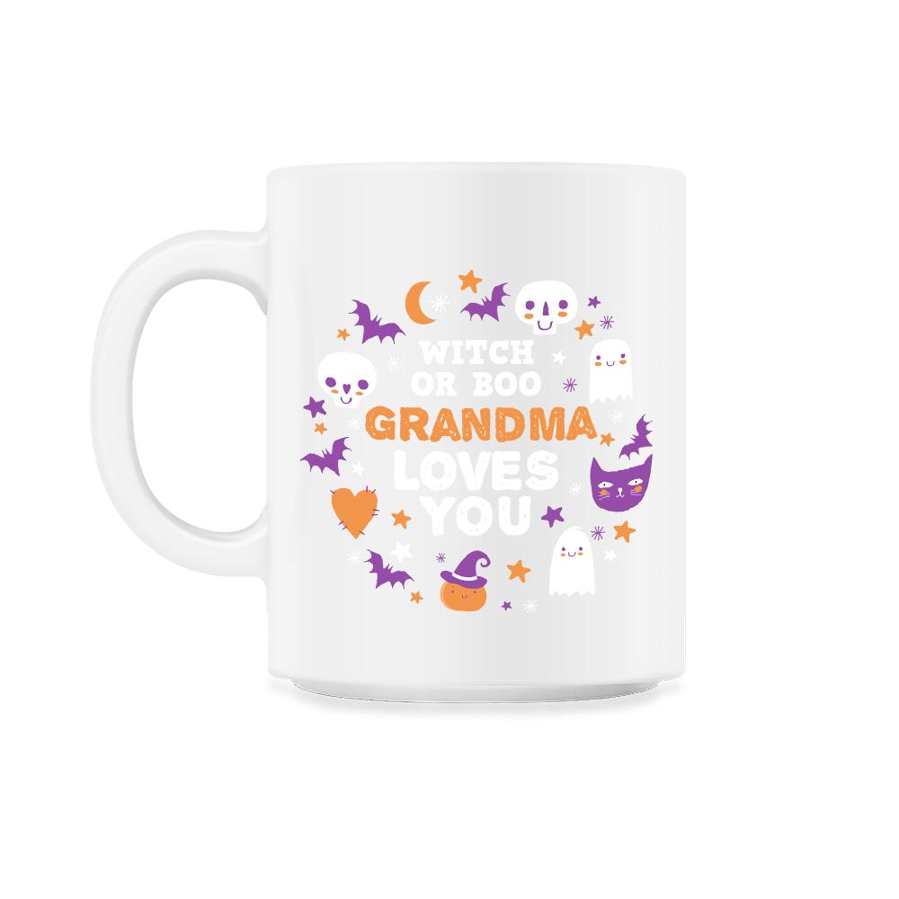 Witch or Boo Grandma Loves You Halloween Reveal product - 11oz Mug - White