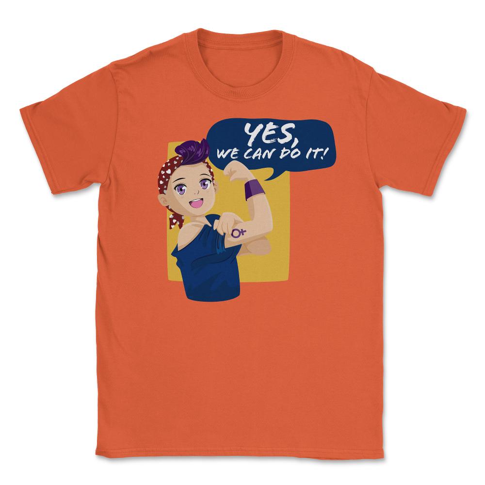 Yes, we can do it! Anime Teen Unisex T-Shirt - Orange