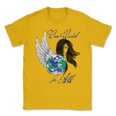 One World Unisex T-Shirt - Gold