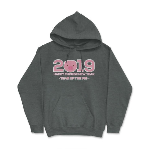 2019 Year of the Pig New Year T-Shirt & Gifts Hoodie - Dark Grey Heather