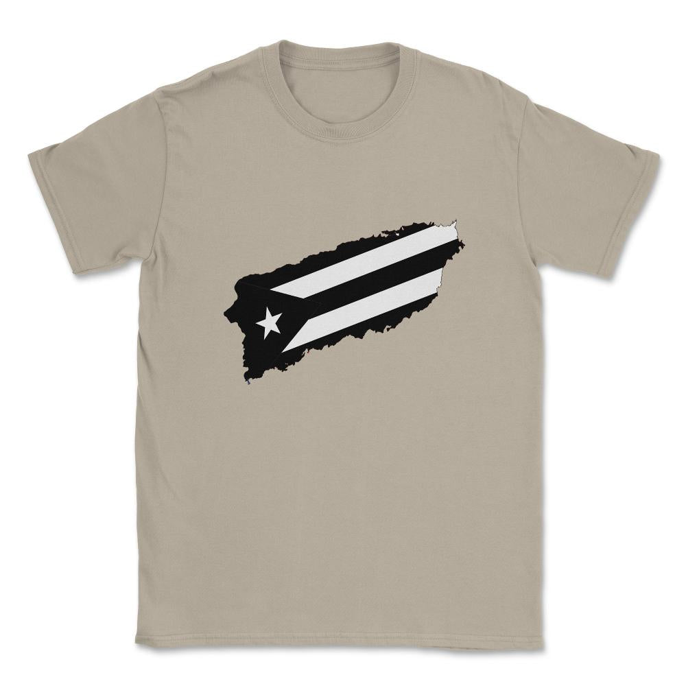 Puerto Rico Black Flag Resiste Boricua by ASJ product Unisex T-Shirt - Cream