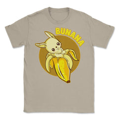 Cute Bunny Coming Out of a banana Funny Humor Gift print Unisex - Cream